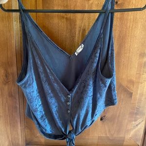 Free People velvet tank top